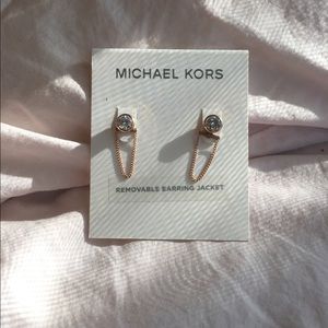 Michael Kors rose gold earrings